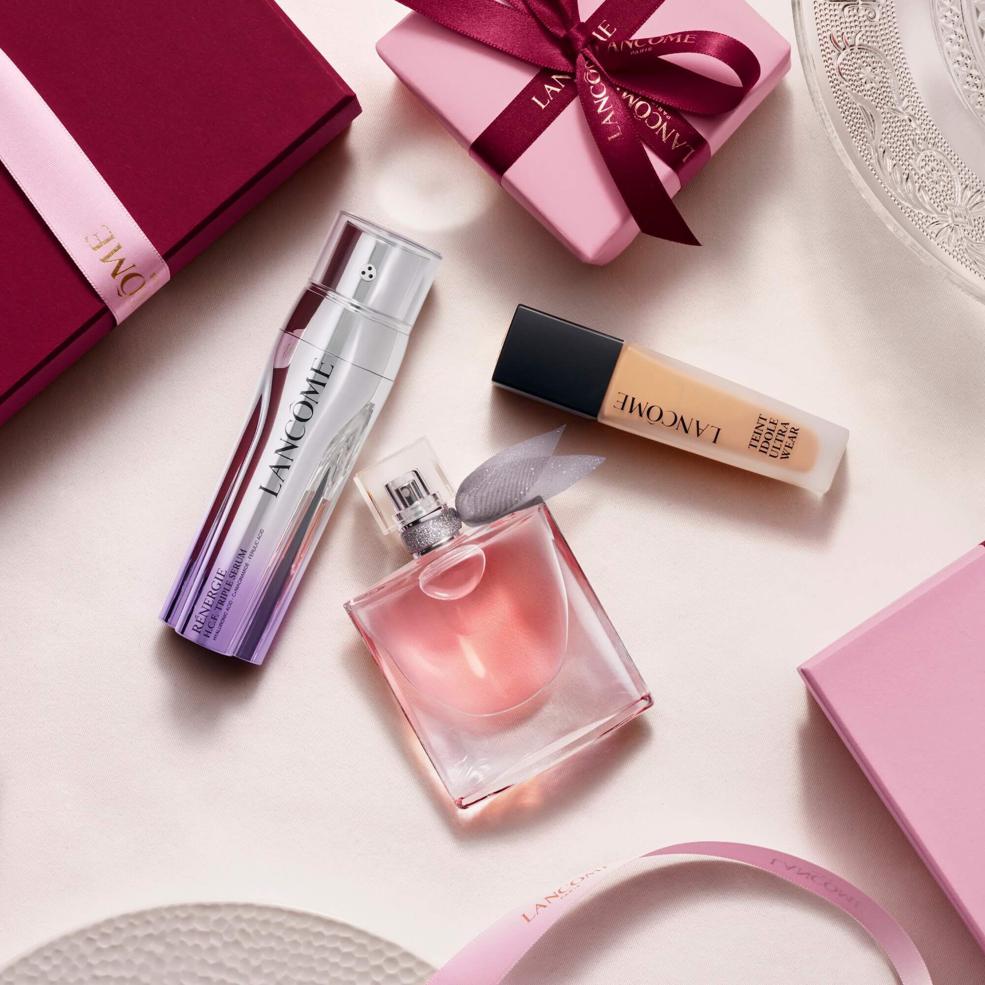 Lancome products visual for bestsellers illustration