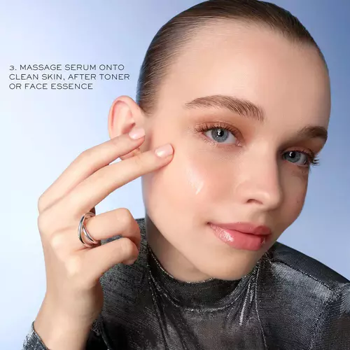 Step 3: Massage serum onto clean skin, after toner or face essence